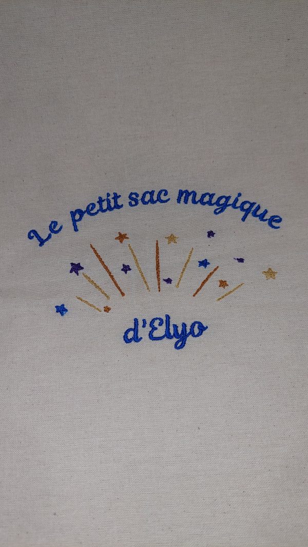 Tote Bag Brodé Personnalisable - Sac Magique