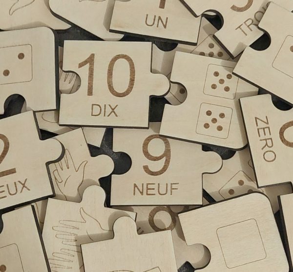 Puzzle d'Apprentissage des Chiffres - 0 à 10