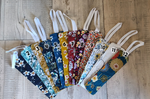 Porte Veste Main-Libre en Tissu - Floral