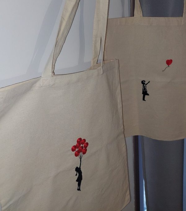 Tote Bag Brodé - Banksy