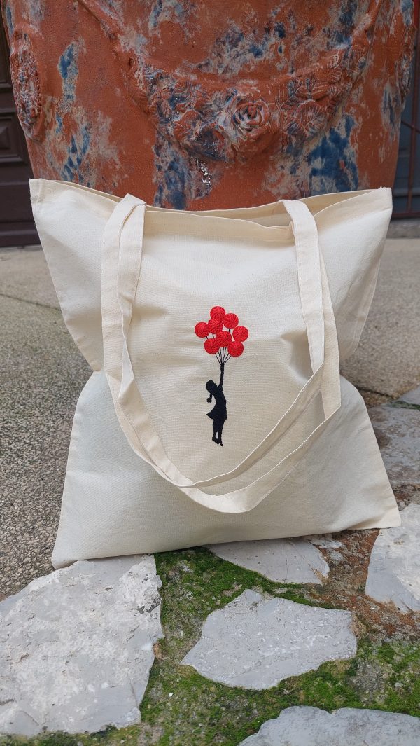 Tote Bag Brodé - Banksy