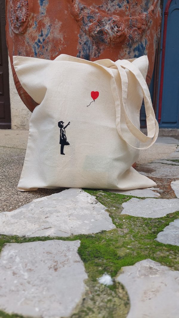 Tote Bag Brodé - Banksy