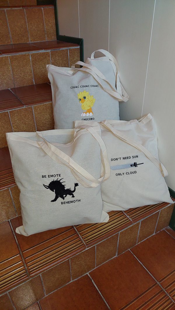Azelia tote bag Final Fantasy Azelia (3) Tote Bag Brodé - Final Fantasy