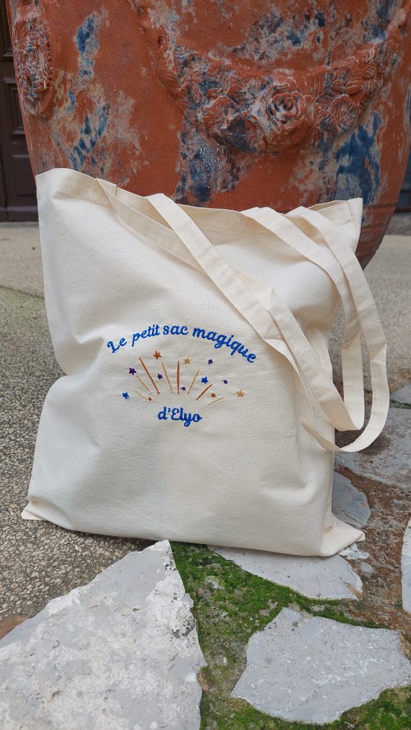 Tote Bag Brodé Personnalisable - Sac Magique