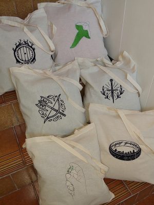 Tote Bag Brodé - Le Seigneur des Anneaux