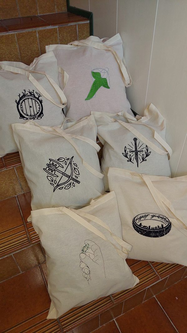 Tote Bag Brodé - Le Seigneur des Anneaux