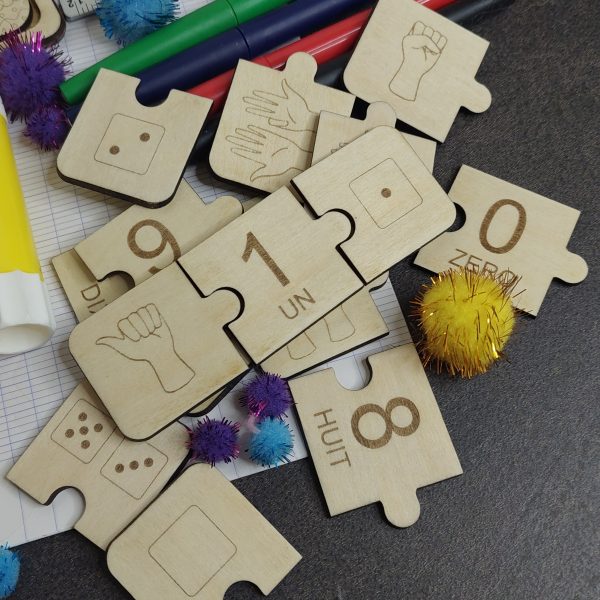 Puzzle d'Apprentissage des Chiffres - 0 à 10