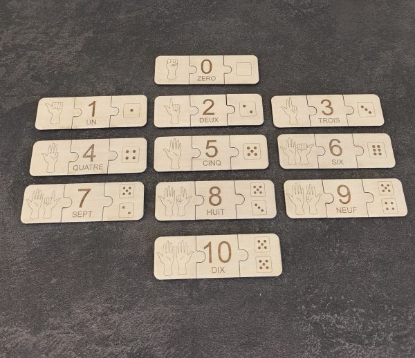 Puzzle d'Apprentissage des Chiffres - 0 à 10
