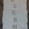 Serviette brodée avec prénom