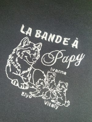 Vêtement brodé - La bande à Papy