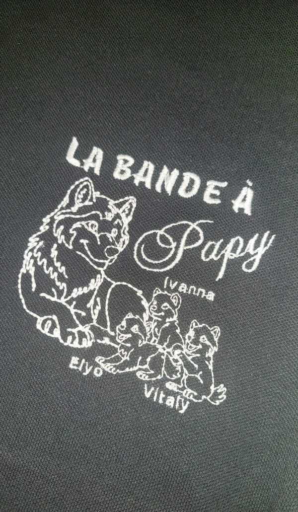 Vêtement brodé - La bande à Papy