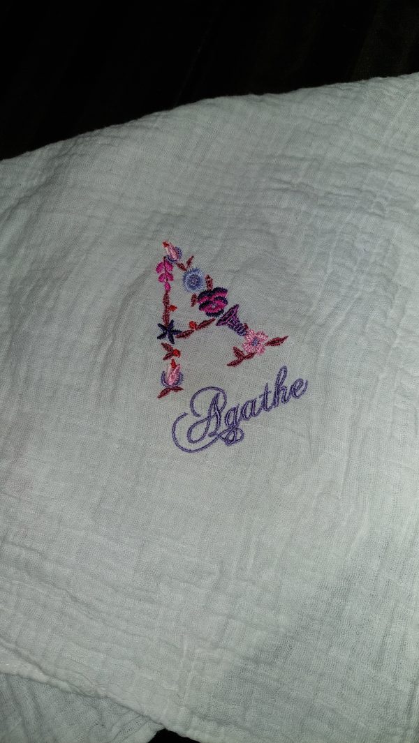 Broderie sur lange