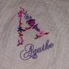 Broderie sur lange