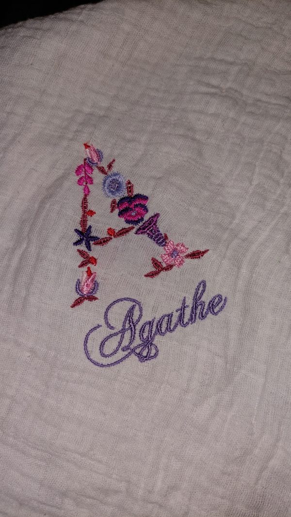 Broderie sur lange