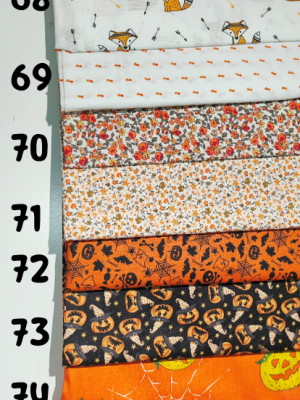 Tissus teintes orange
