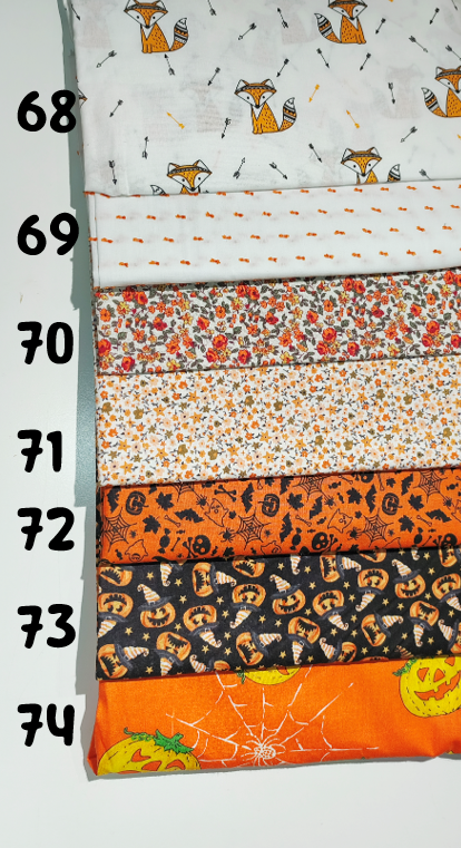 Tissus teintes orange