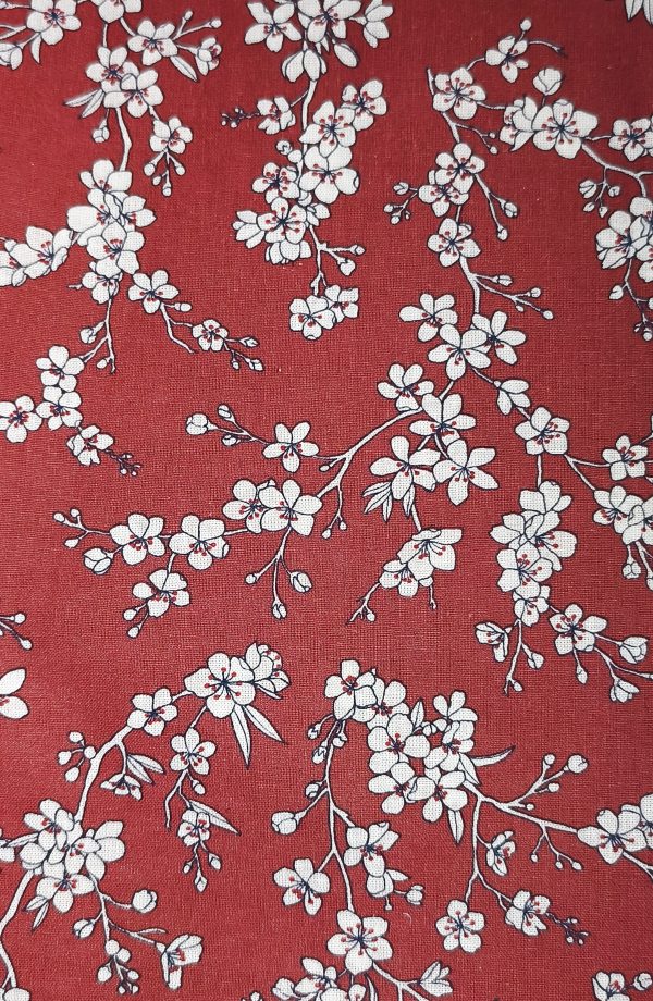Tissus Azelia Creations (2) Tissus teintes rouge