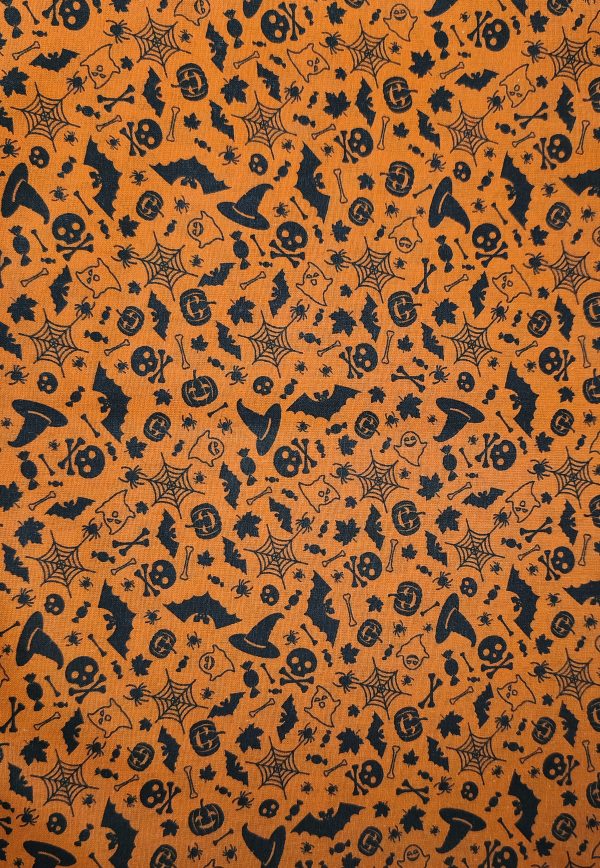 Tissus teintes orange
