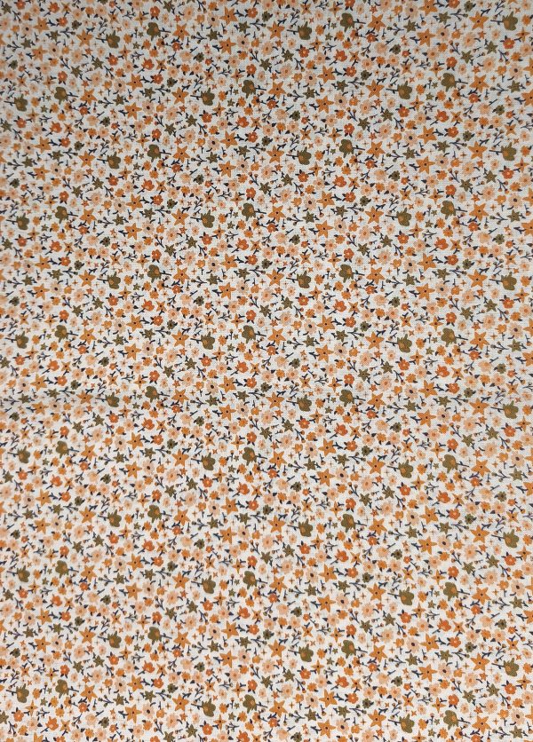 Tissus teintes orange