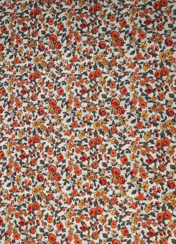 Tissus teintes orange