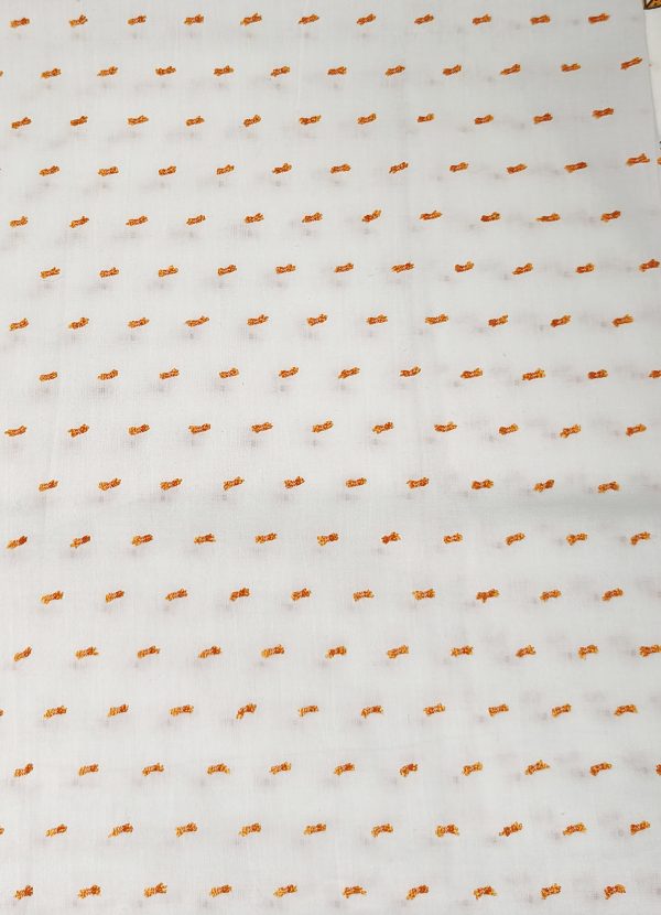 Tissus teintes orange
