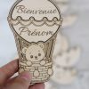 Carte étape montgolfière ourson